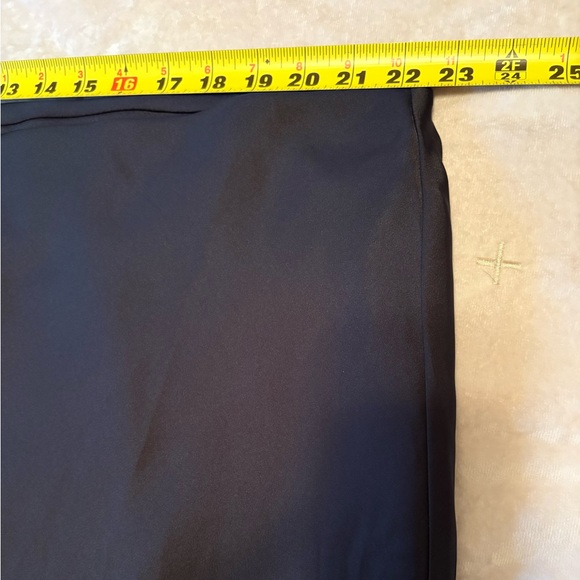 Nordstrom Rack Basic Satin Sheen Maxi Skirt Solid Black Polyester Women’s 3X - Picture 6 of 9